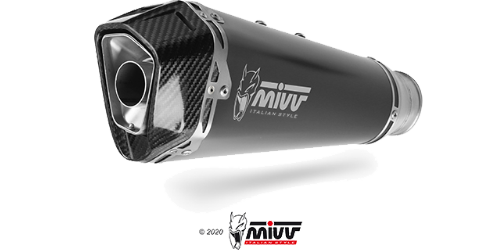 Mivv DELTA RACE Black INOX NERO per KAWASAKI Z900 A2 (35/70 KW) 2017 > 2022