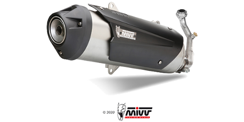 Mivv URBAN STAINLESS STEEL for PIAGGIO BEVERLY 125 2010 > 2012