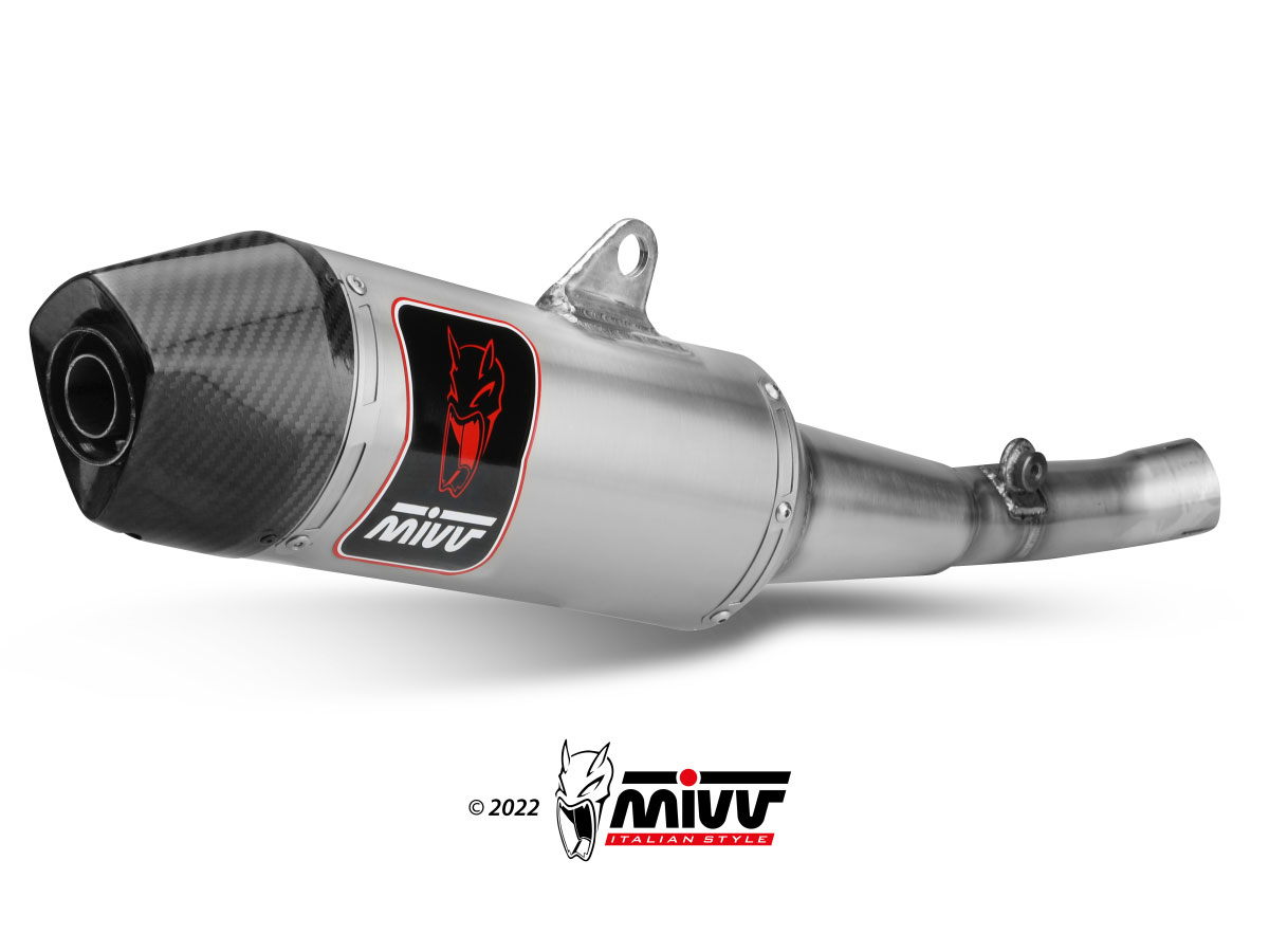 BETA 450 RR Exhaust Mivv Oval Stainless steel M.BE.004.LXC.F