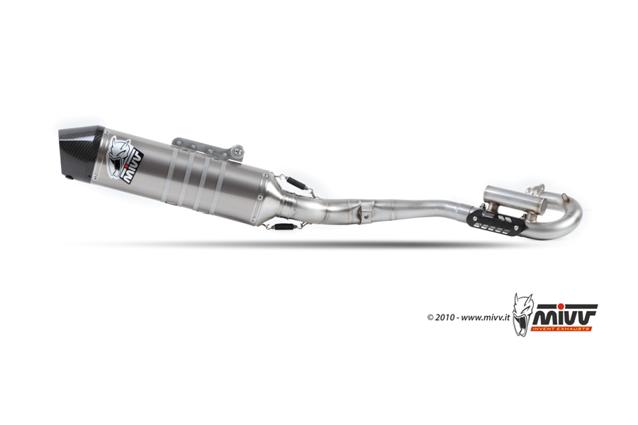HONDA CRF 250 R Exhaust Mivv Oval Stainless steel M.HO.027.SXC.F