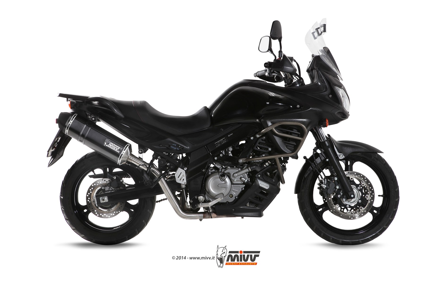 Pot d&rsquo;&eacute;chappement TRIUMPH TIGER 1200 Mivv Speed Edge Inox noir T.013.LRB