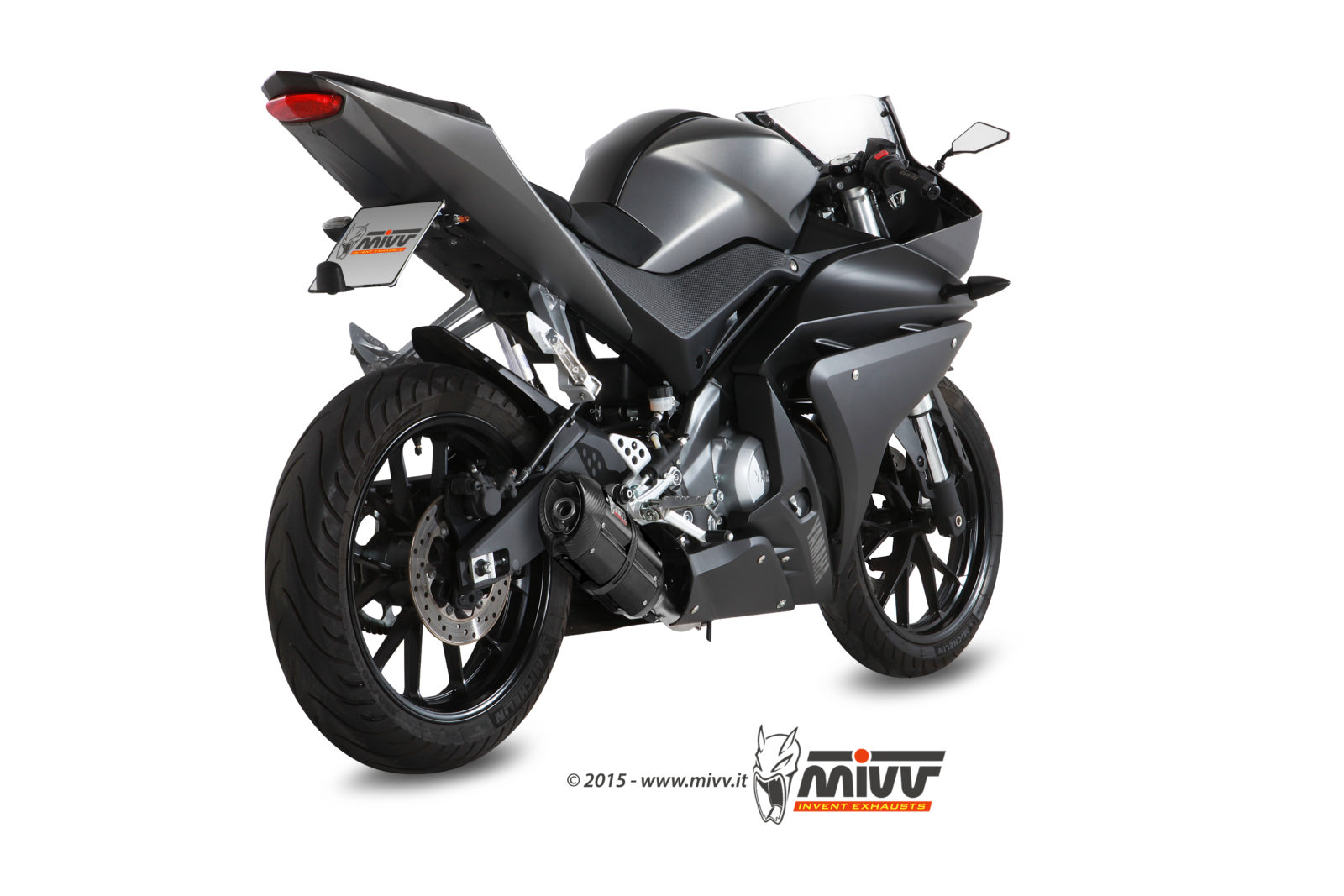 YAMAHA YZF R125 Exhaust Mivv Suono Black stainless steel Y.047.L9
