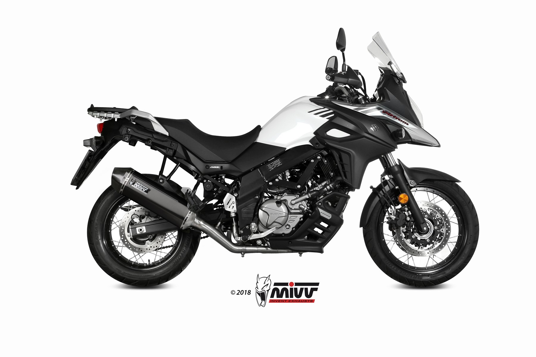 Escape SUZUKI V-STROM 650 Mivv Speed Edge Inox negro S.049.LRB