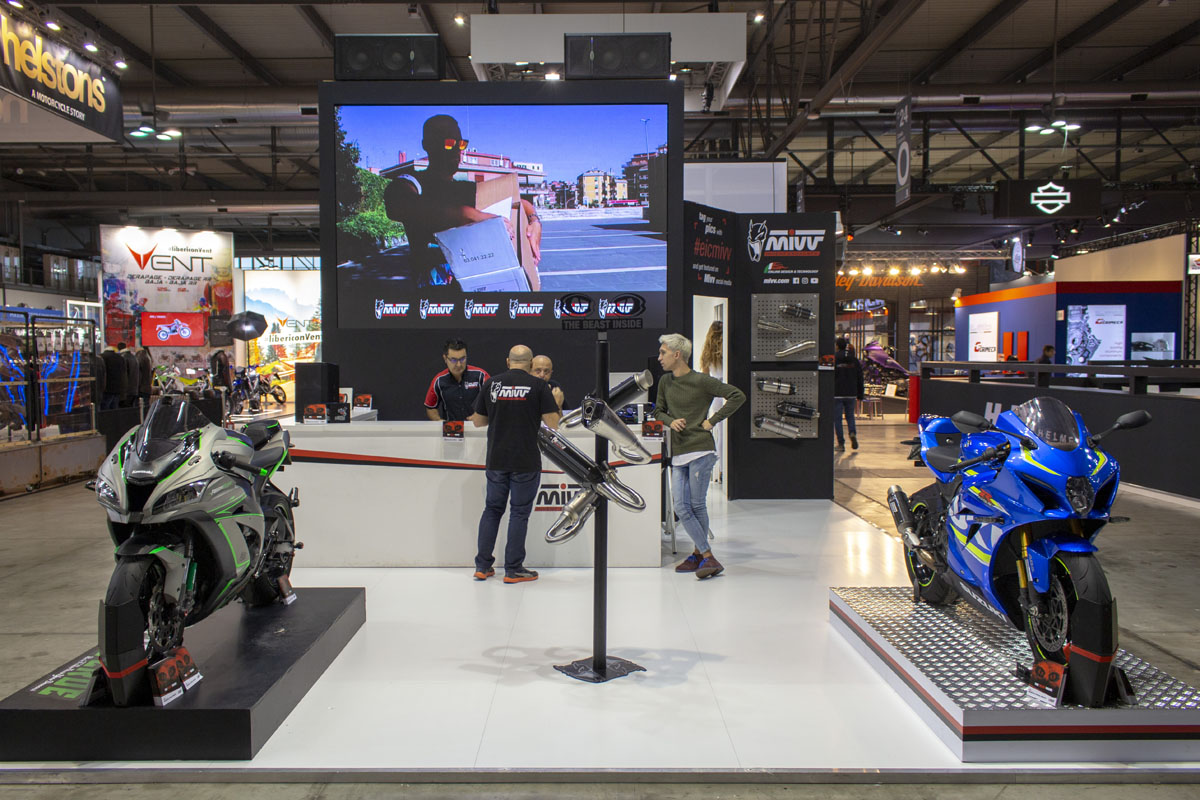The Mivv booth at Eicma 2018