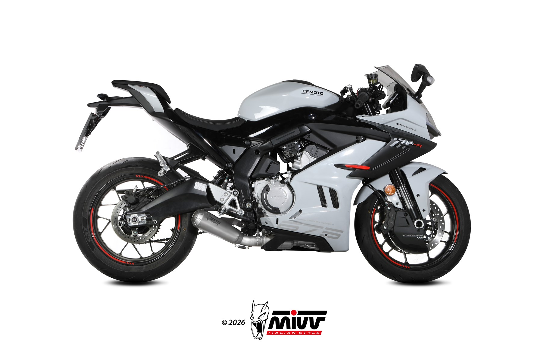 Auspuff CF MOTO 675SR-R Mivv X-M1 Titan CF.011.KC4T